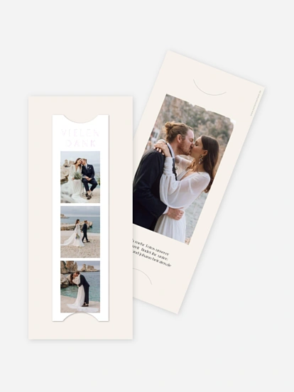 Dankeskarte Hochzeit Heartedly