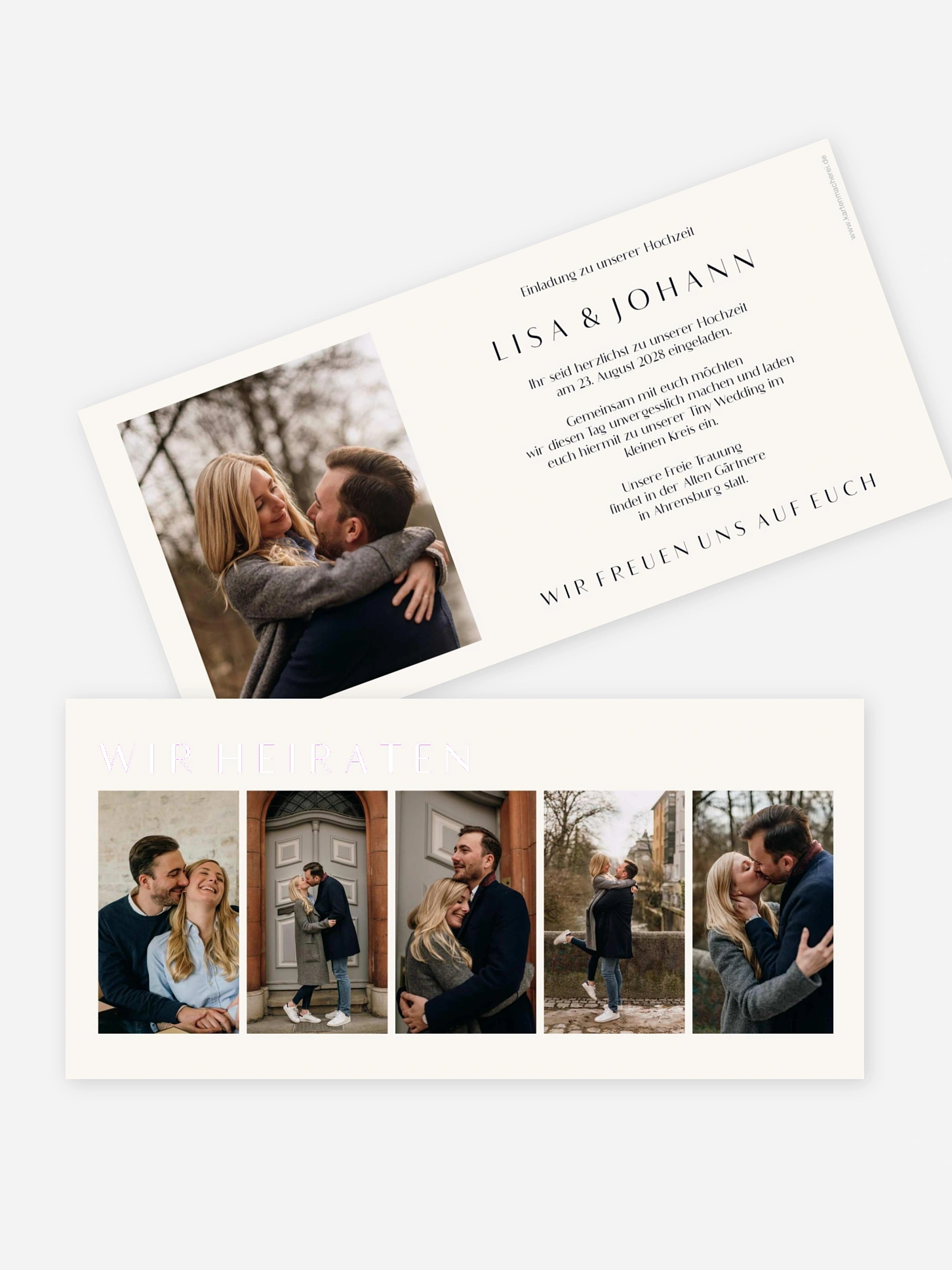 Hochzeitseinladung Heartedly