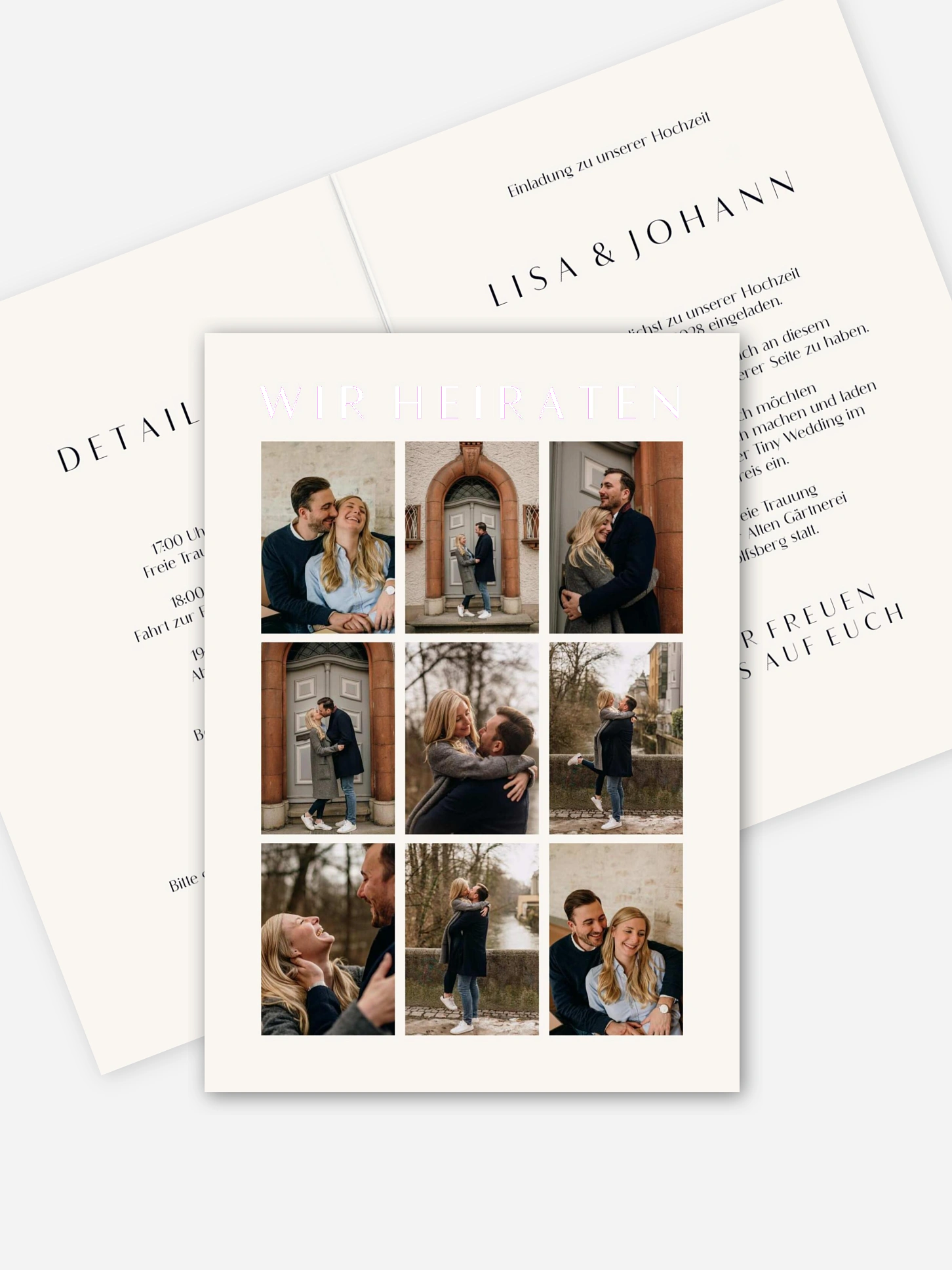 Hochzeitseinladung Heartedly