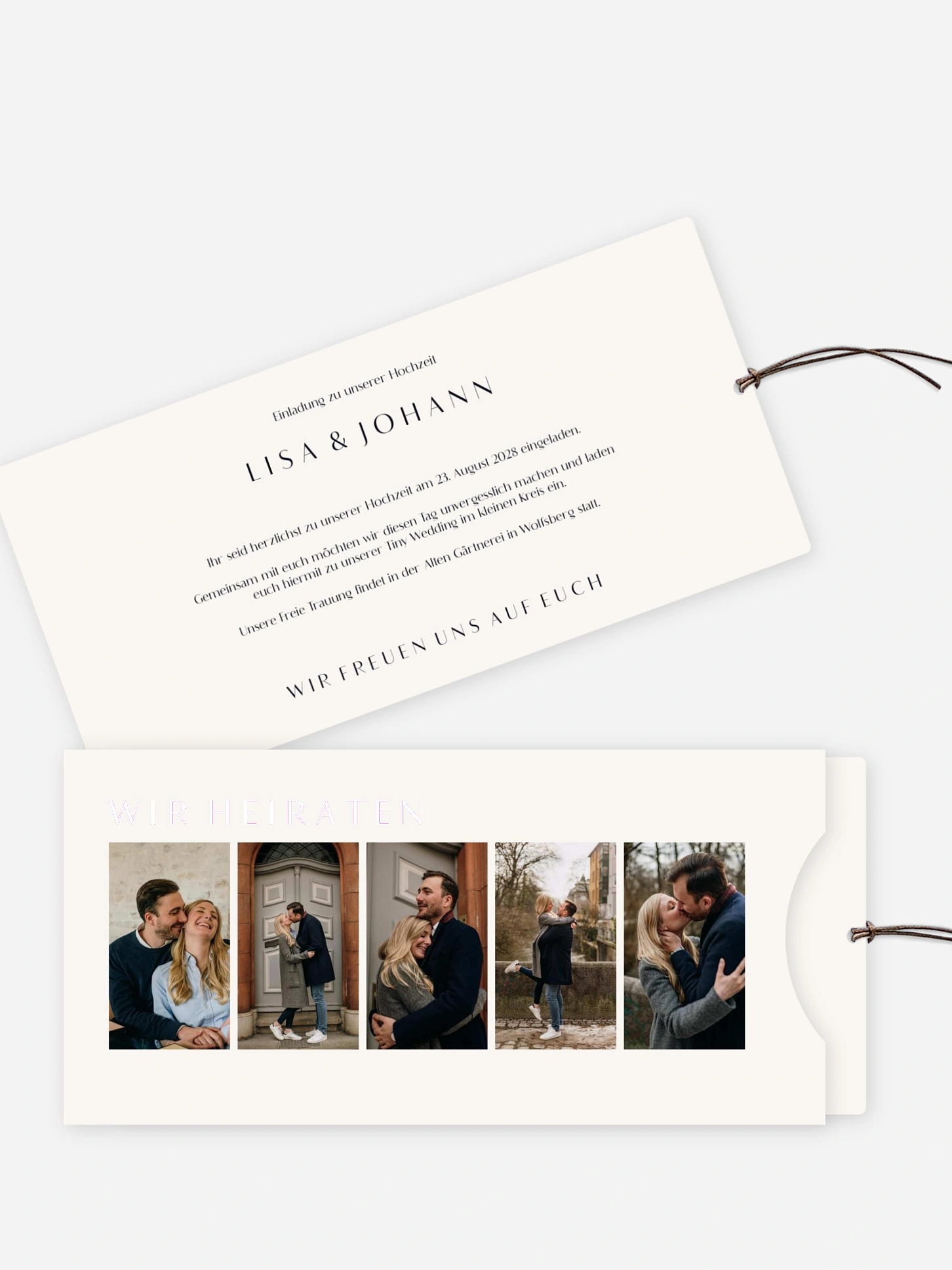 Hochzeitseinladung Heartedly