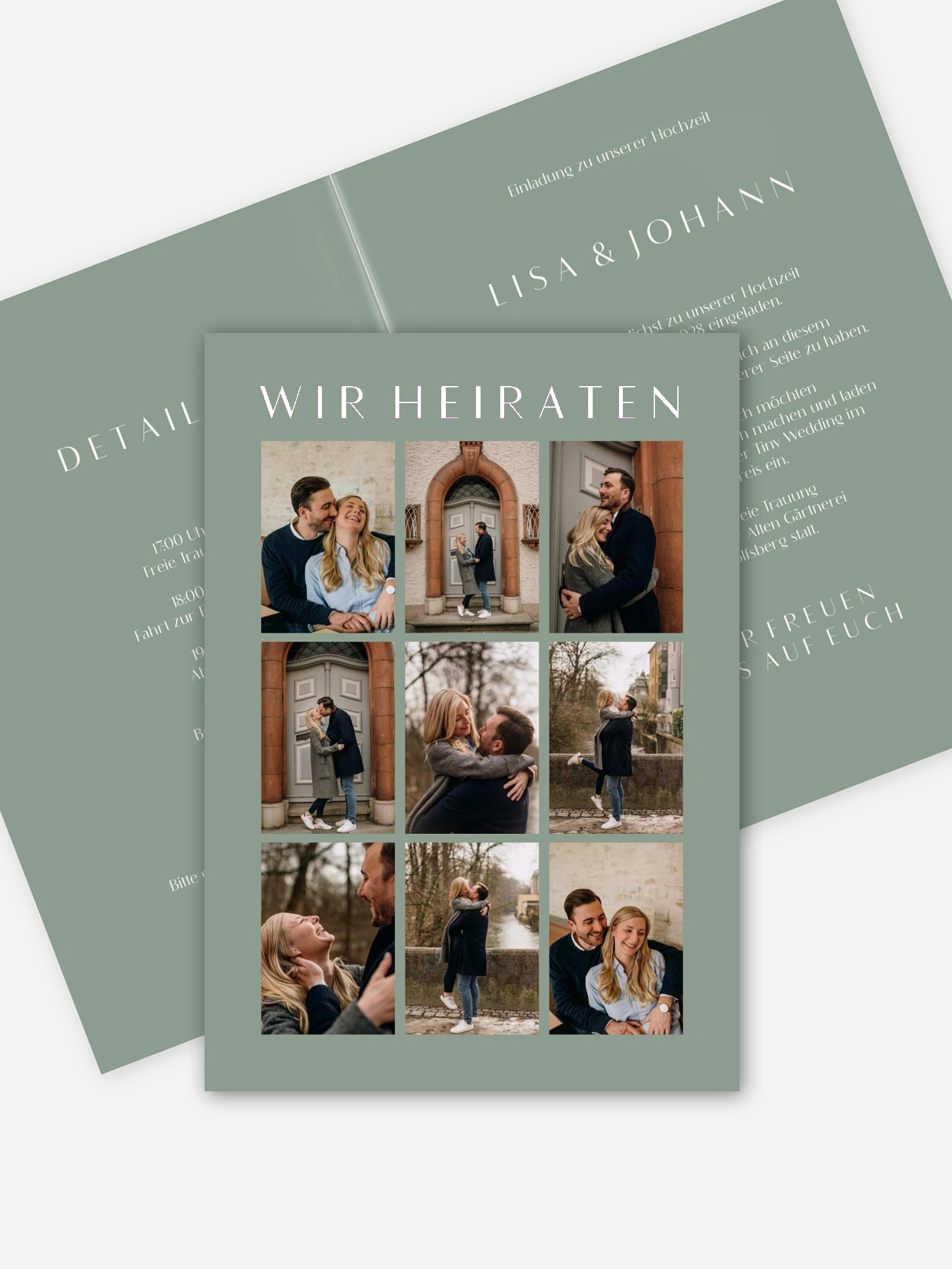 Hochzeitseinladung Heartedly