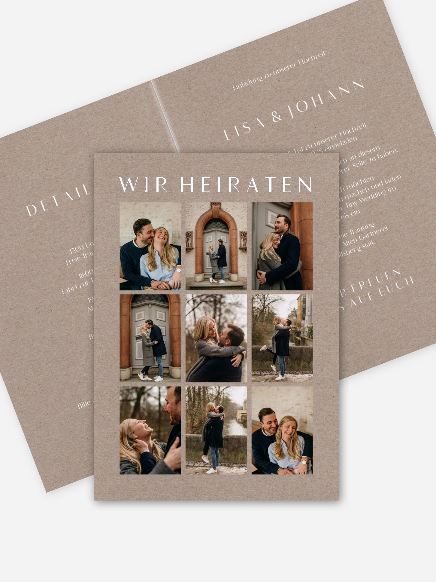 Hochzeitseinladung Heartedly