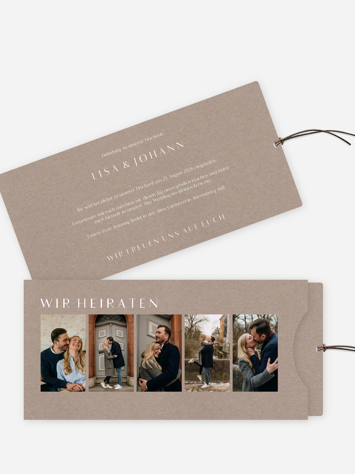 Hochzeitseinladung Heartedly