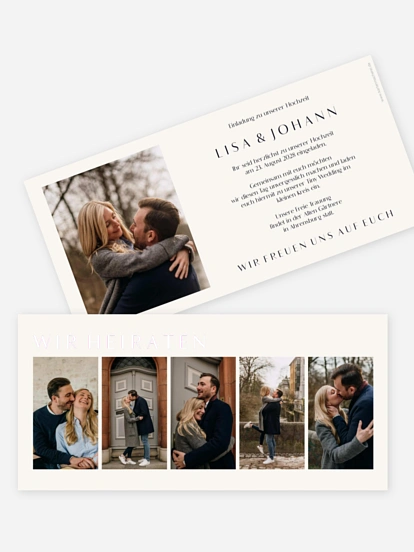 Hochzeitseinladung Heartedly