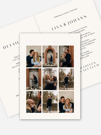 Hochzeitseinladung Heartedly