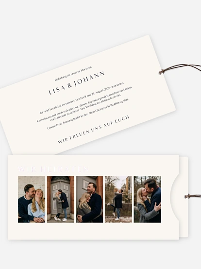 Hochzeitseinladung Heartedly