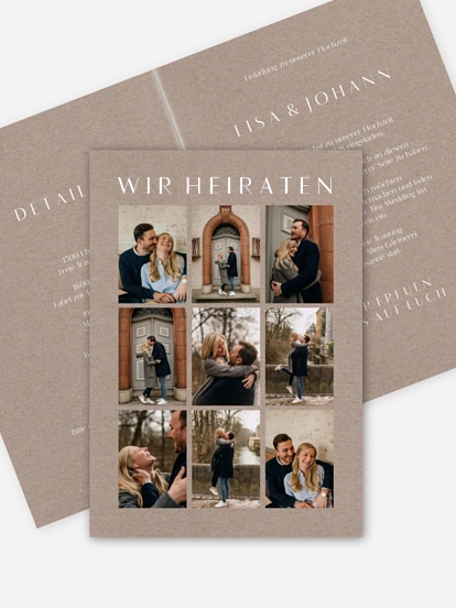 Hochzeitseinladung Heartedly