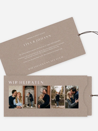 Hochzeitseinladung Heartedly