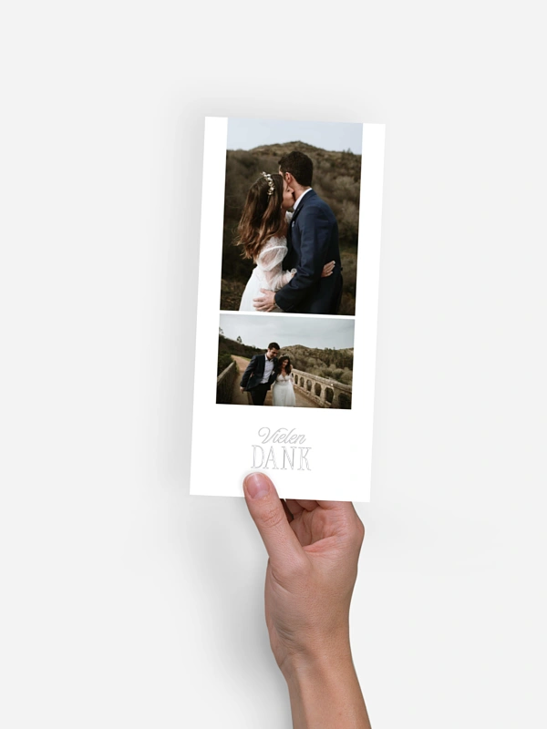 Dankeskarte Hochzeit Danke von Herzen
