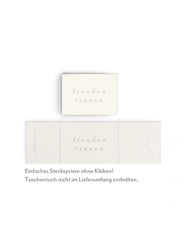 Freudentränen-Taschentücher Der schönste Tag