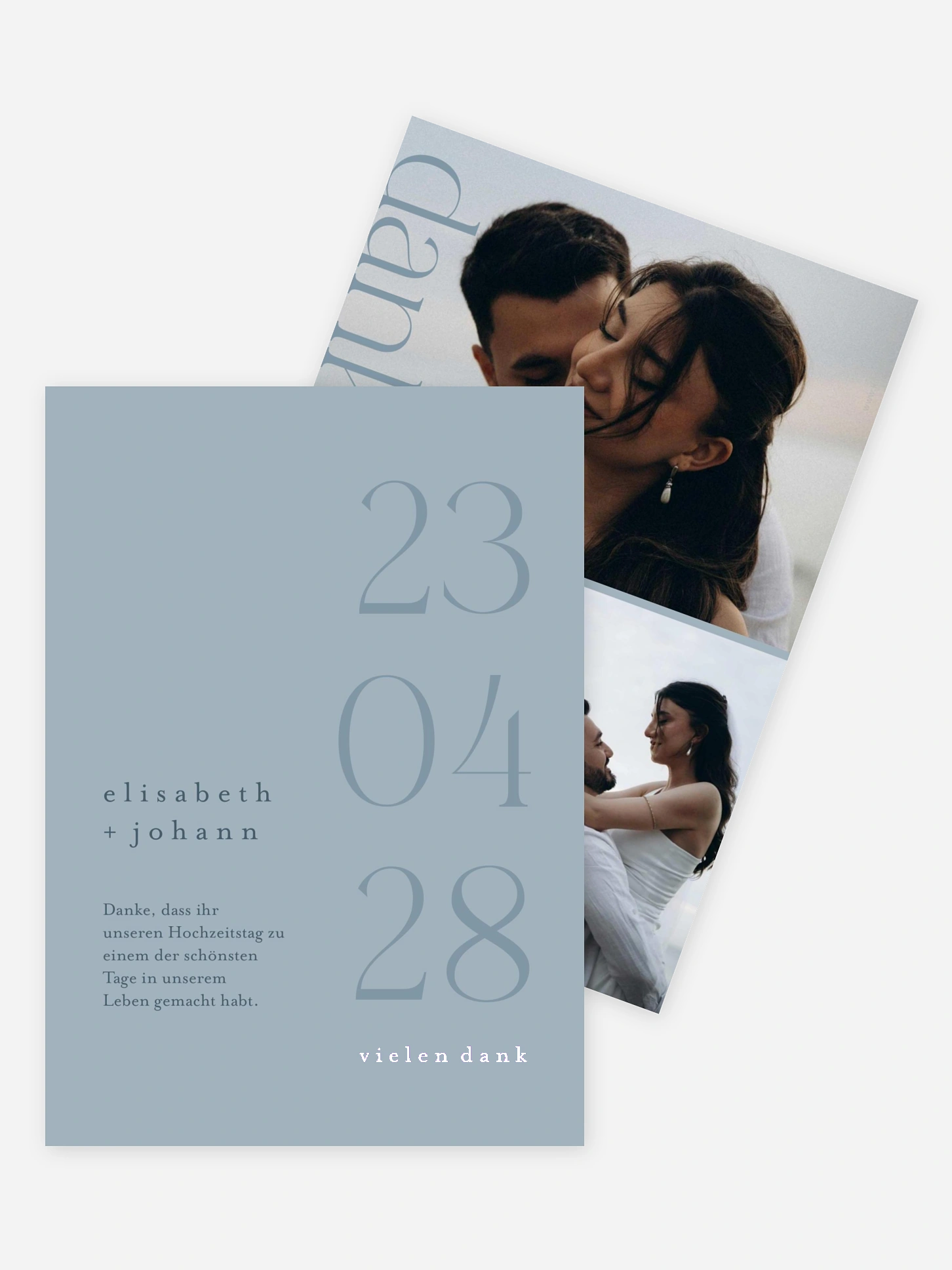 Dankeskarte Hochzeit Der schönste Tag