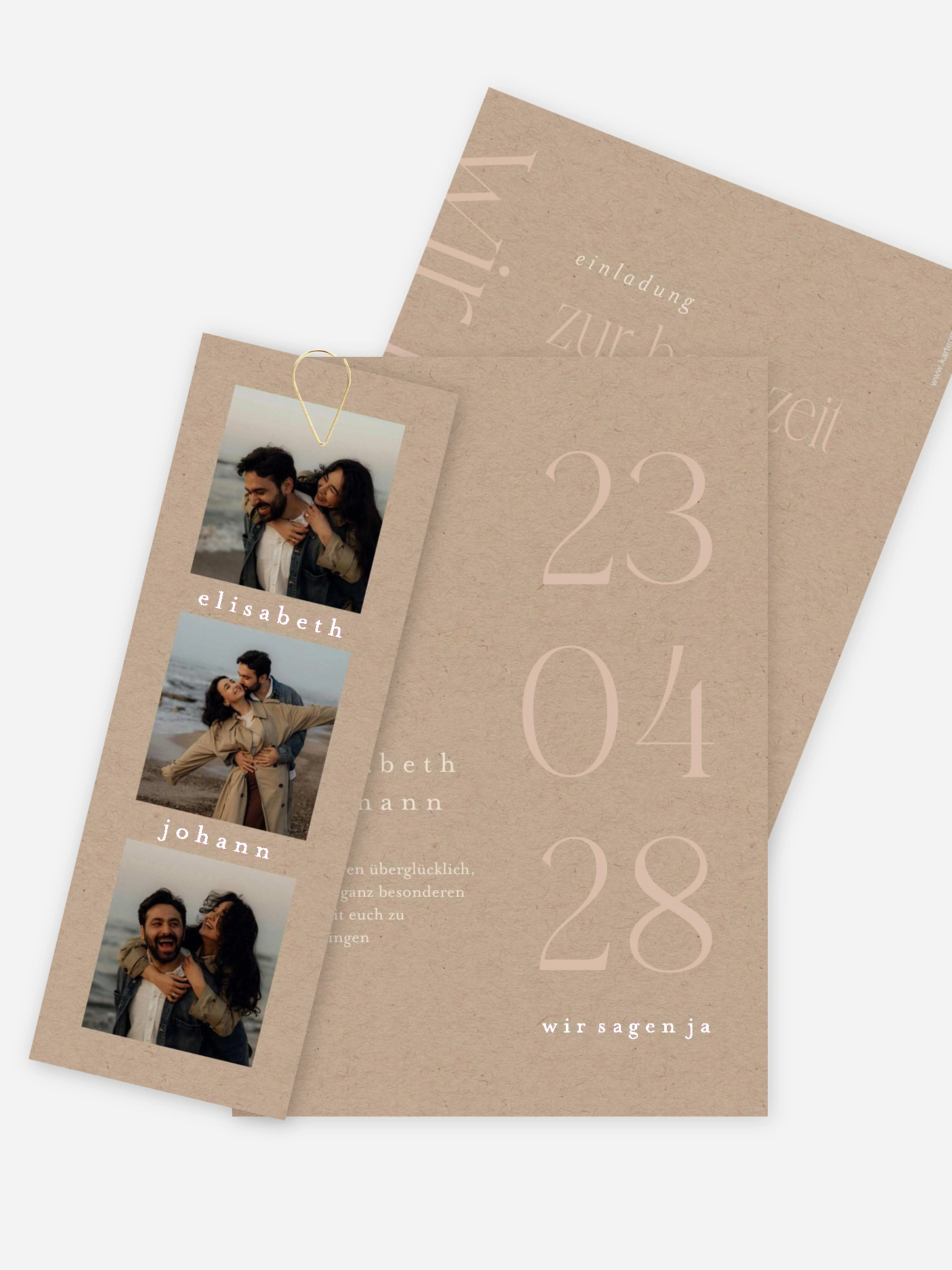 Hochzeitseinladung Der schönste Tag