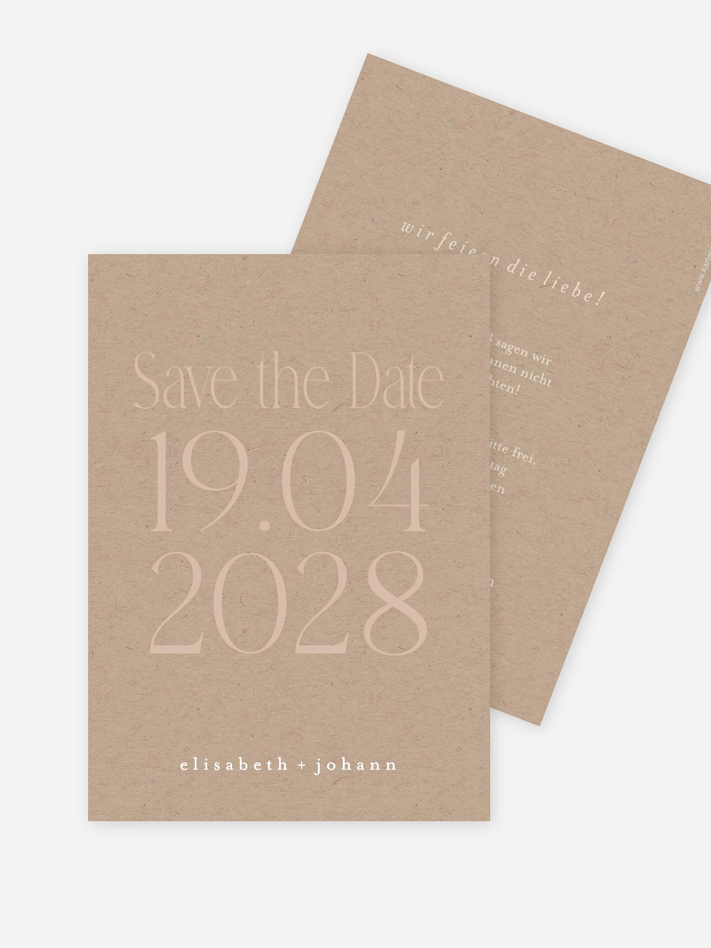 Save-the-Date Karte Der schönste Tag
