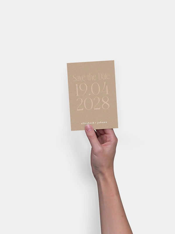 Save-the-Date Karte Der schönste Tag