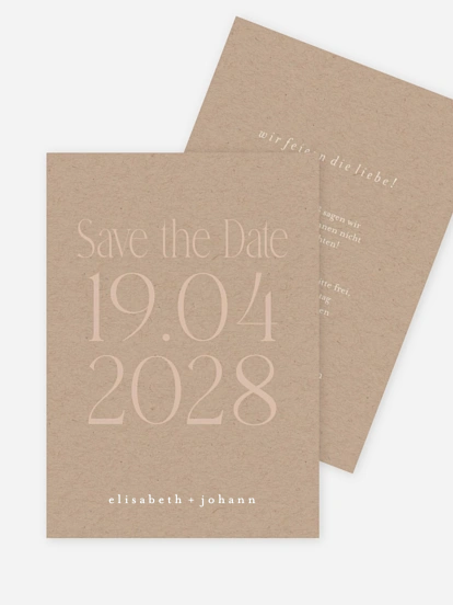 Save-the-Date Karte Der schönste Tag