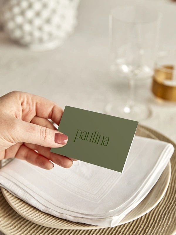 Tischkarte Hochzeit Der schönste Tag