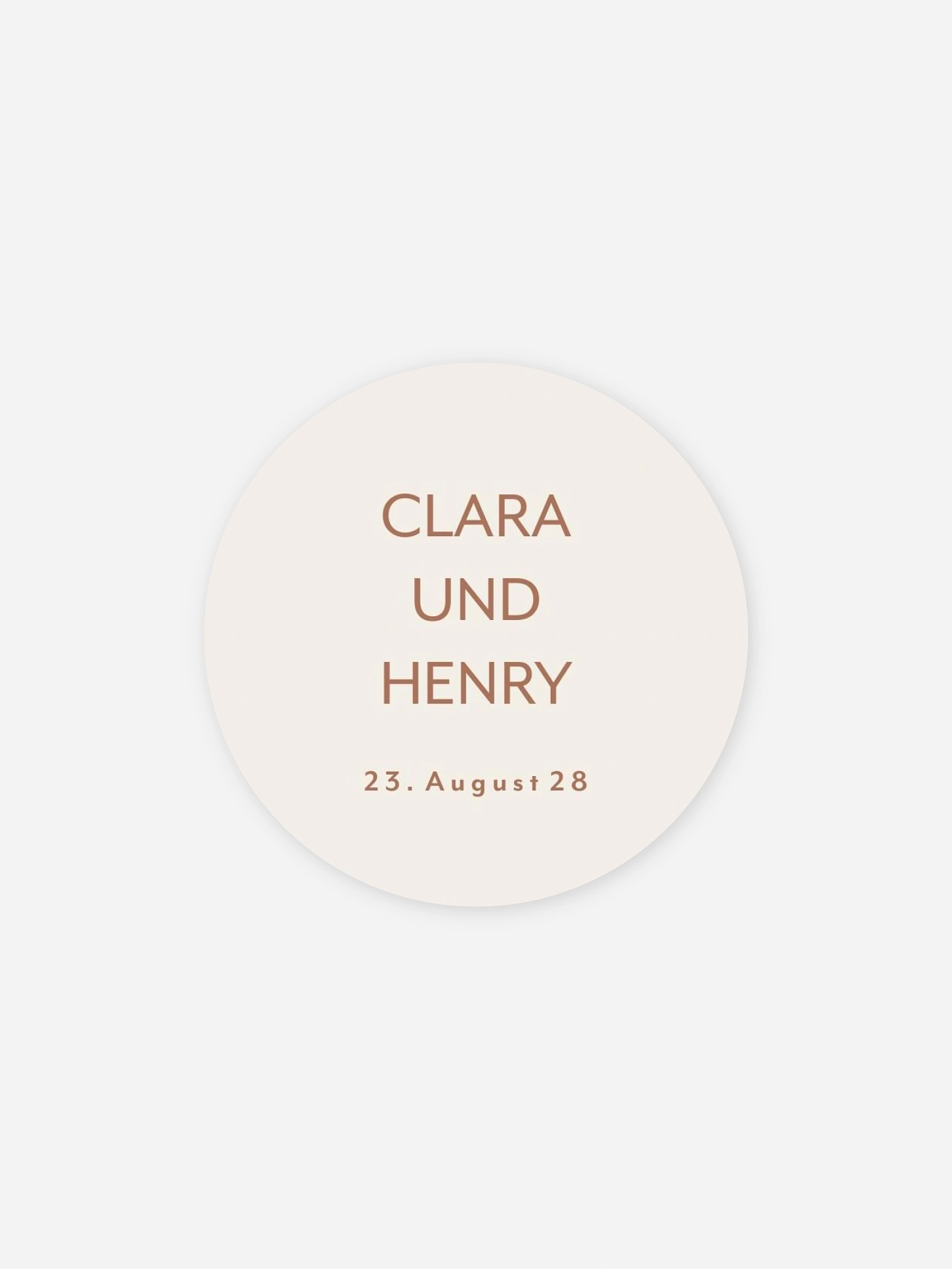 Geschenkaufkleber Hochzeit Drei Worte