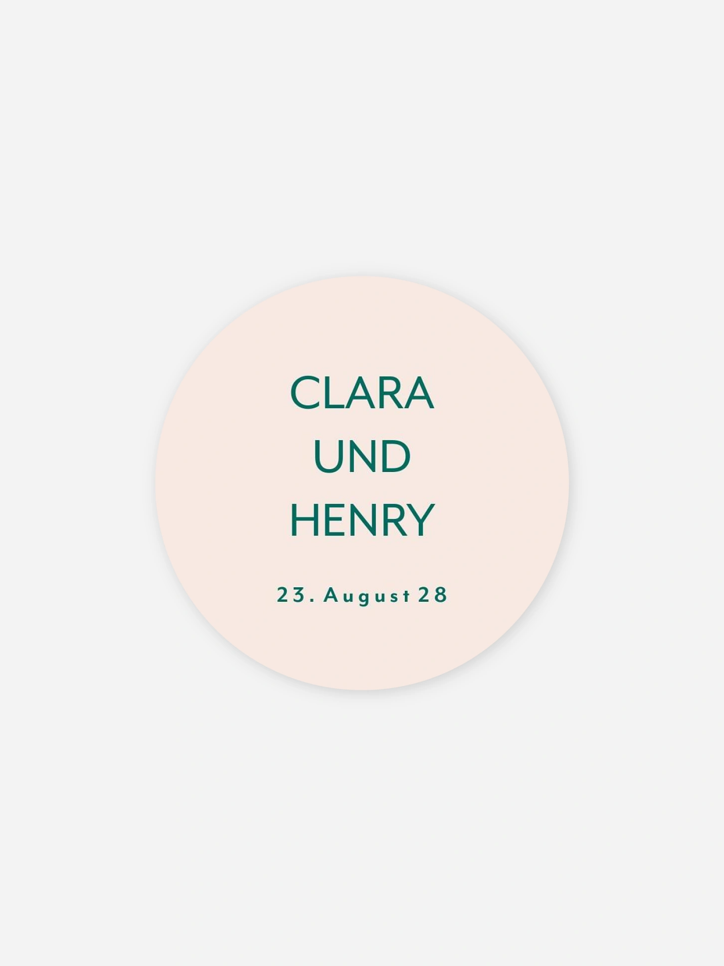 Geschenkaufkleber Hochzeit Drei Worte