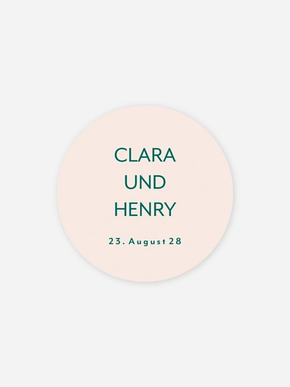 Geschenkaufkleber Hochzeit Drei Worte