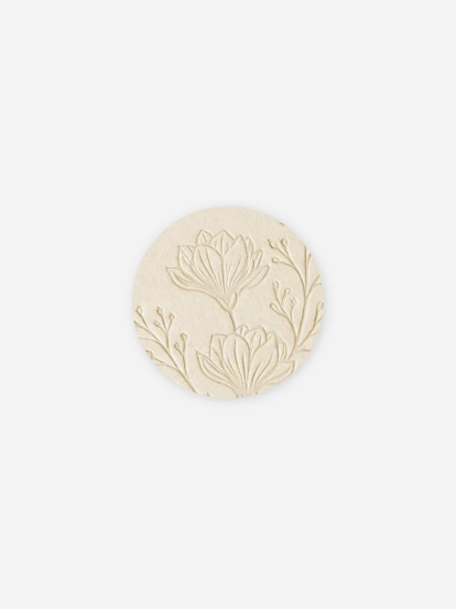 Geschenkaufkleber Hochzeit Samtblüte