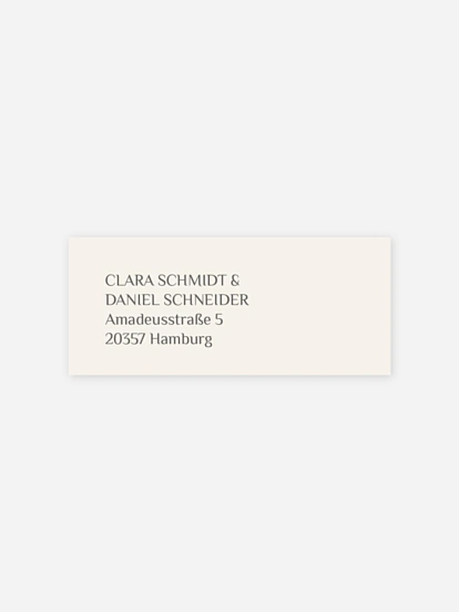 Absenderaufkleber Hochzeit Sigil Bloom