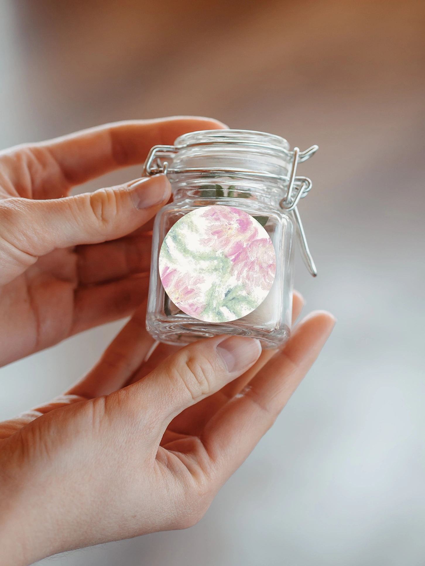 Geschenkaufkleber Hochzeit Blütenhauch