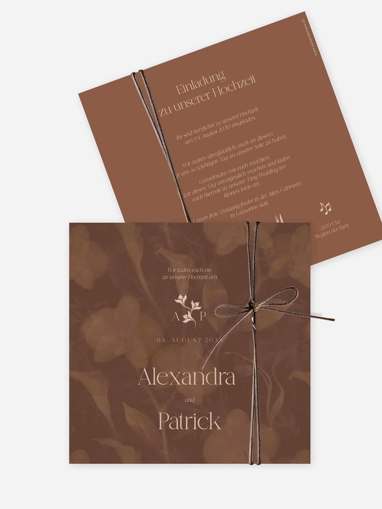 Hochzeitseinladung Velvet Bloom