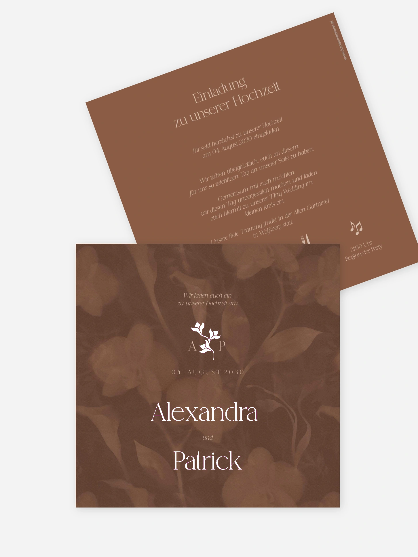 Hochzeitseinladung Velvet Bloom