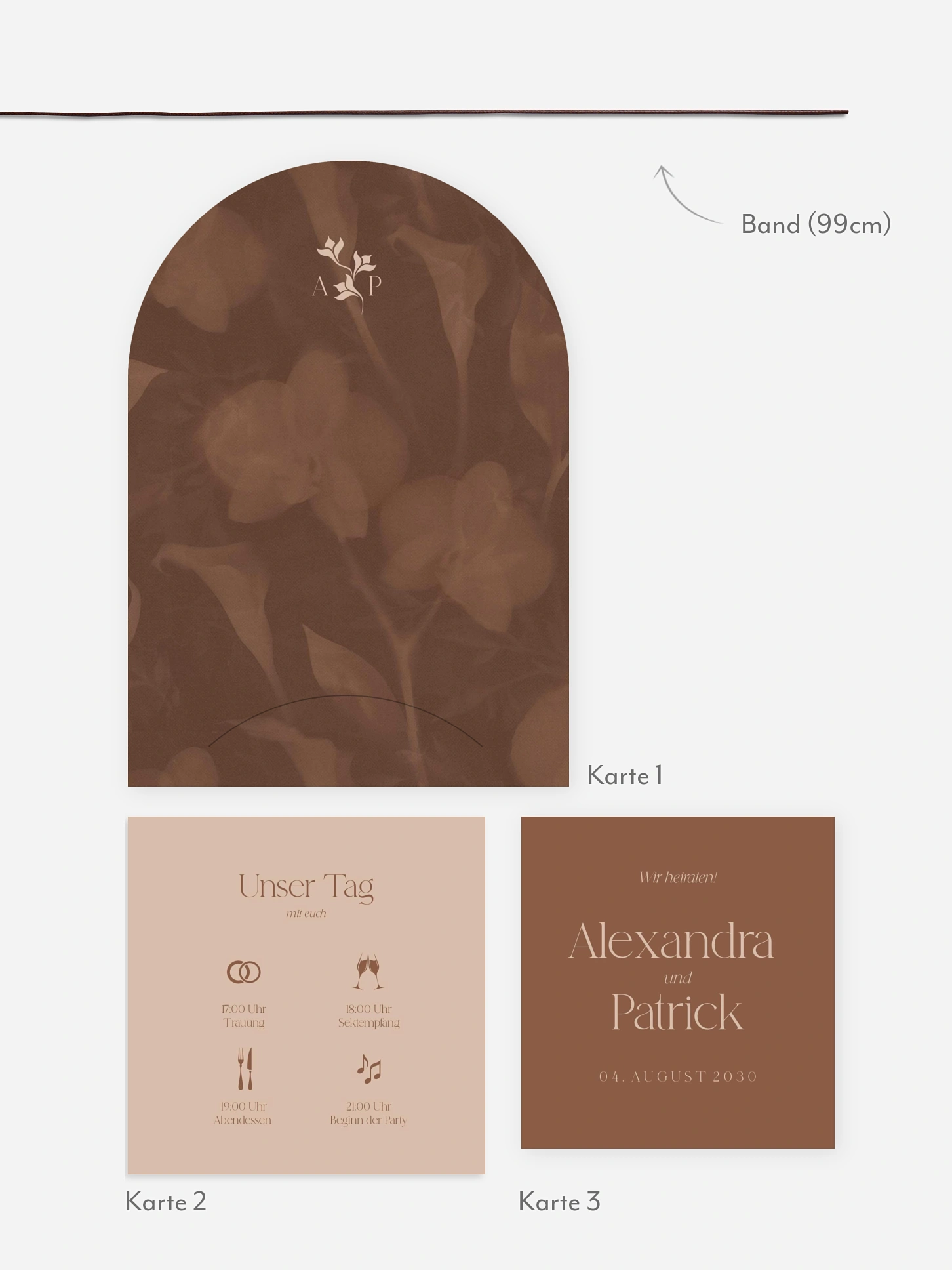 Hochzeitseinladung Velvet Bloom