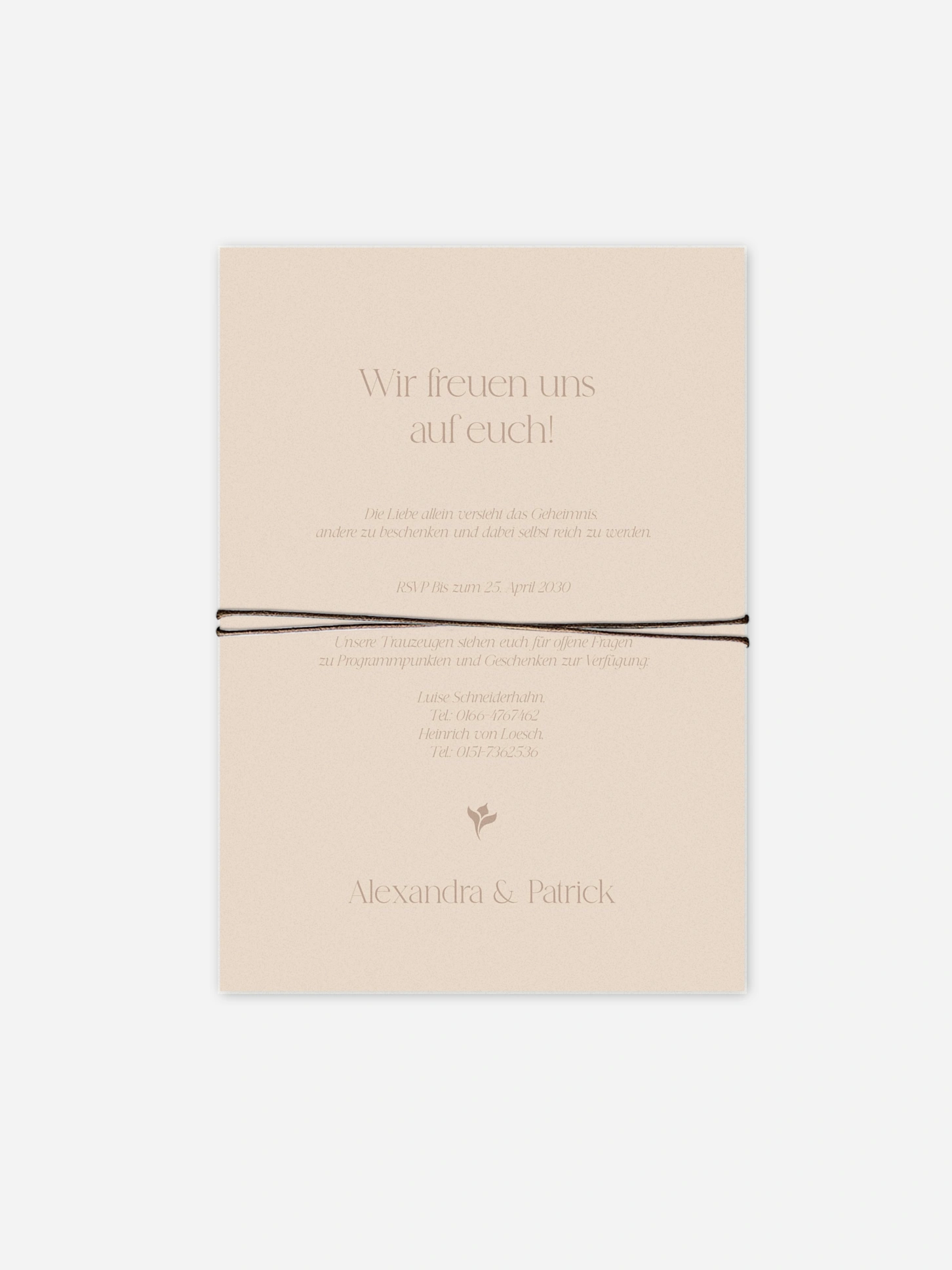 Hochzeitseinladung Velvet Bloom