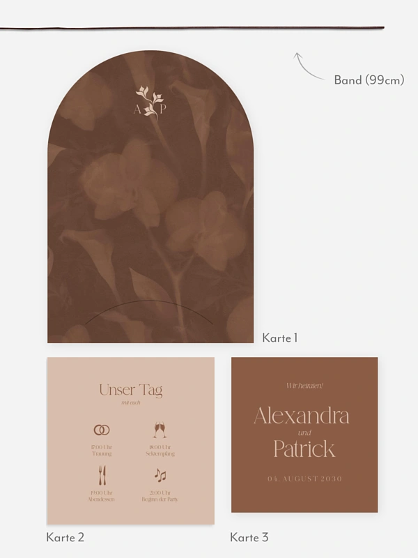 Hochzeitseinladung Velvet Bloom
