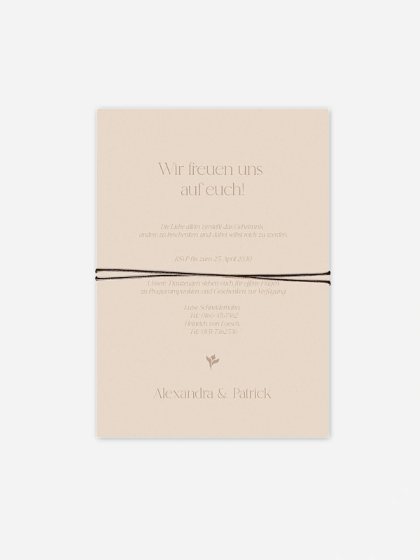 Hochzeitseinladung Velvet Bloom