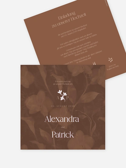 Hochzeitseinladung Velvet Bloom