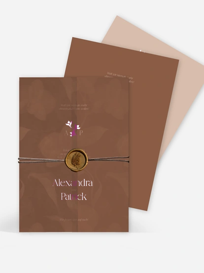 Hochzeitseinladung Velvet Bloom