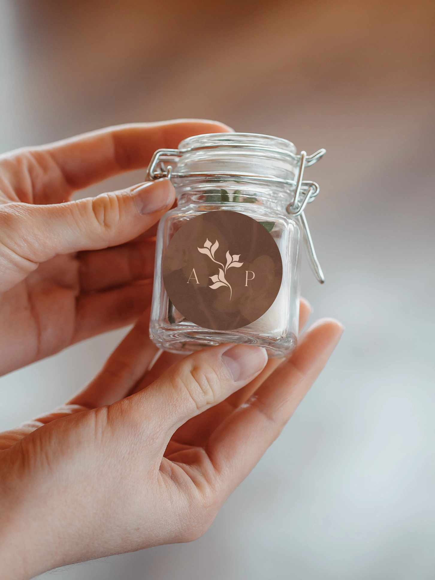 Geschenkaufkleber Hochzeit Velvet Bloom