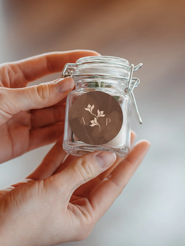 Geschenkaufkleber Hochzeit Velvet Bloom