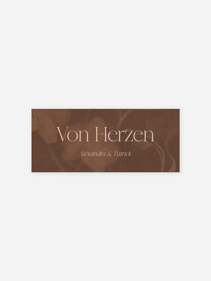 Geschenkaufkleber Hochzeit Velvet Bloom