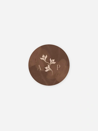 Geschenkaufkleber Hochzeit Velvet Bloom