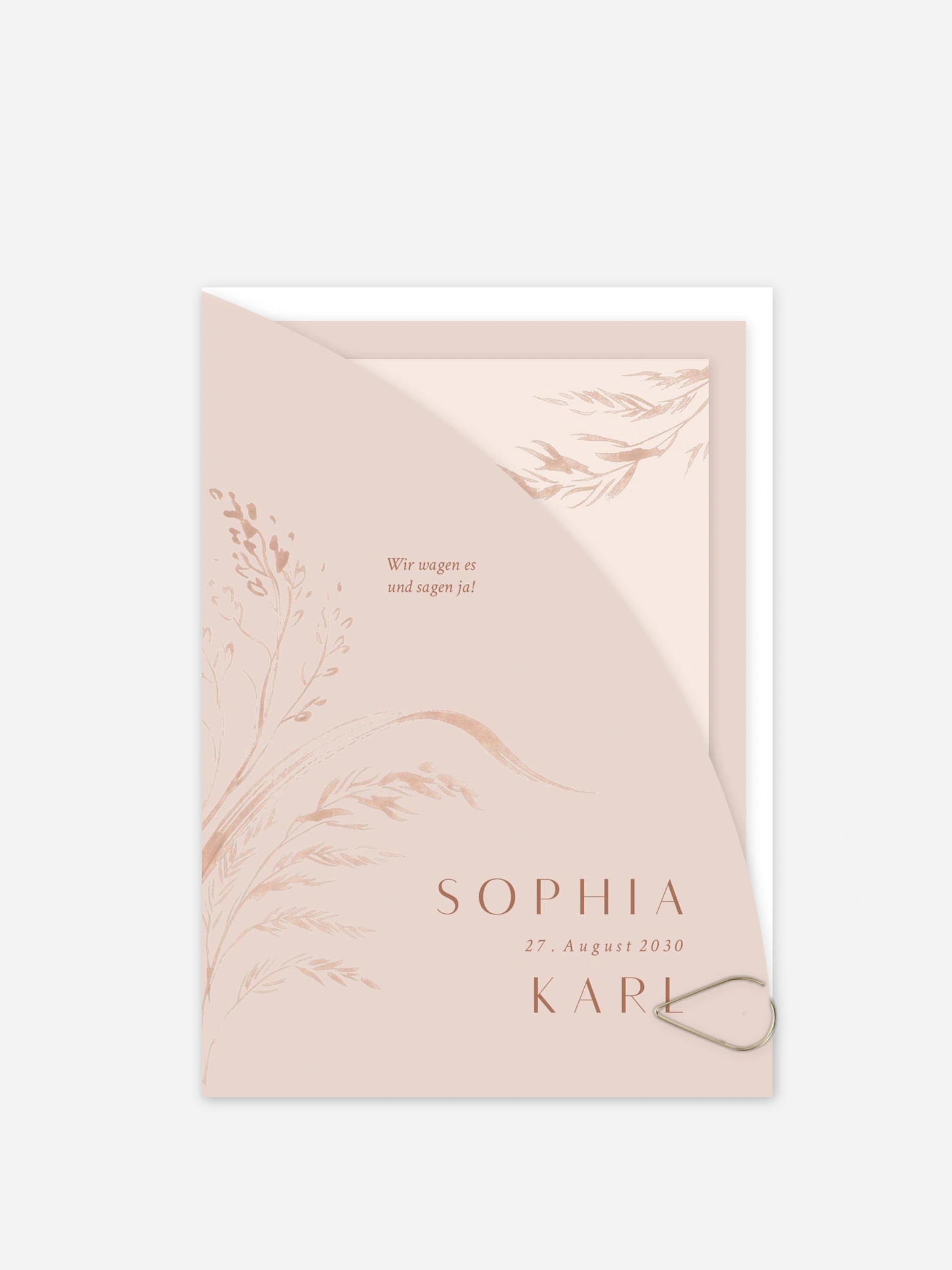Hochzeitseinladung Zarte Wildnis