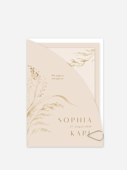Hochzeitseinladung Zarte Wildnis