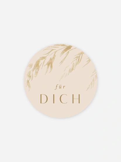 Geschenkaufkleber Hochzeit Zarte Wildnis