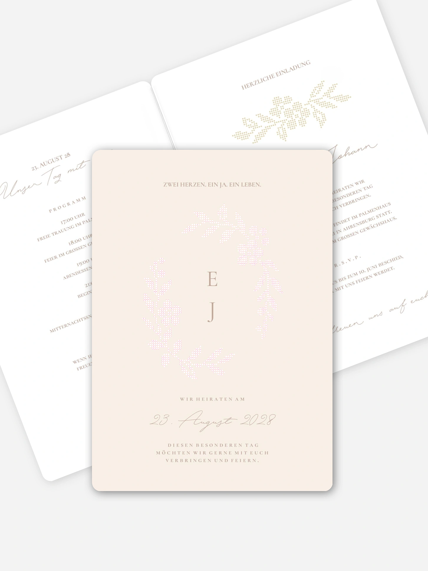 Hochzeitseinladung Liebesbund
