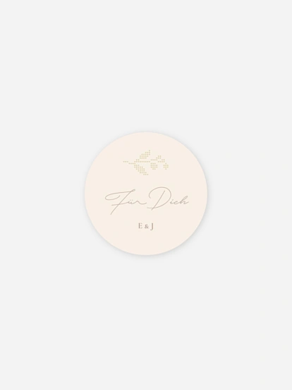 Geschenkaufkleber Hochzeit Liebesbund