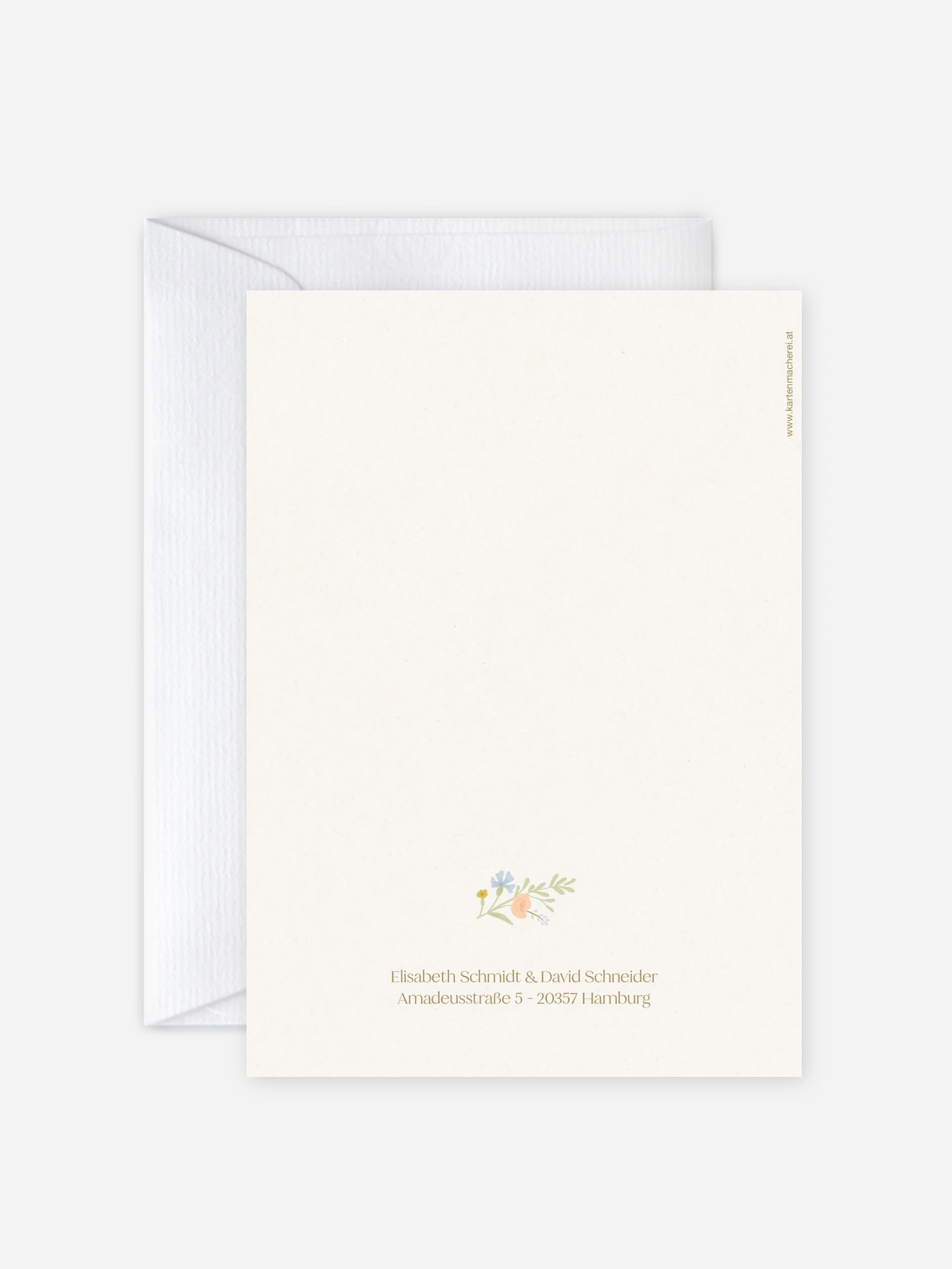 Hochzeitseinladung Floral Monogram