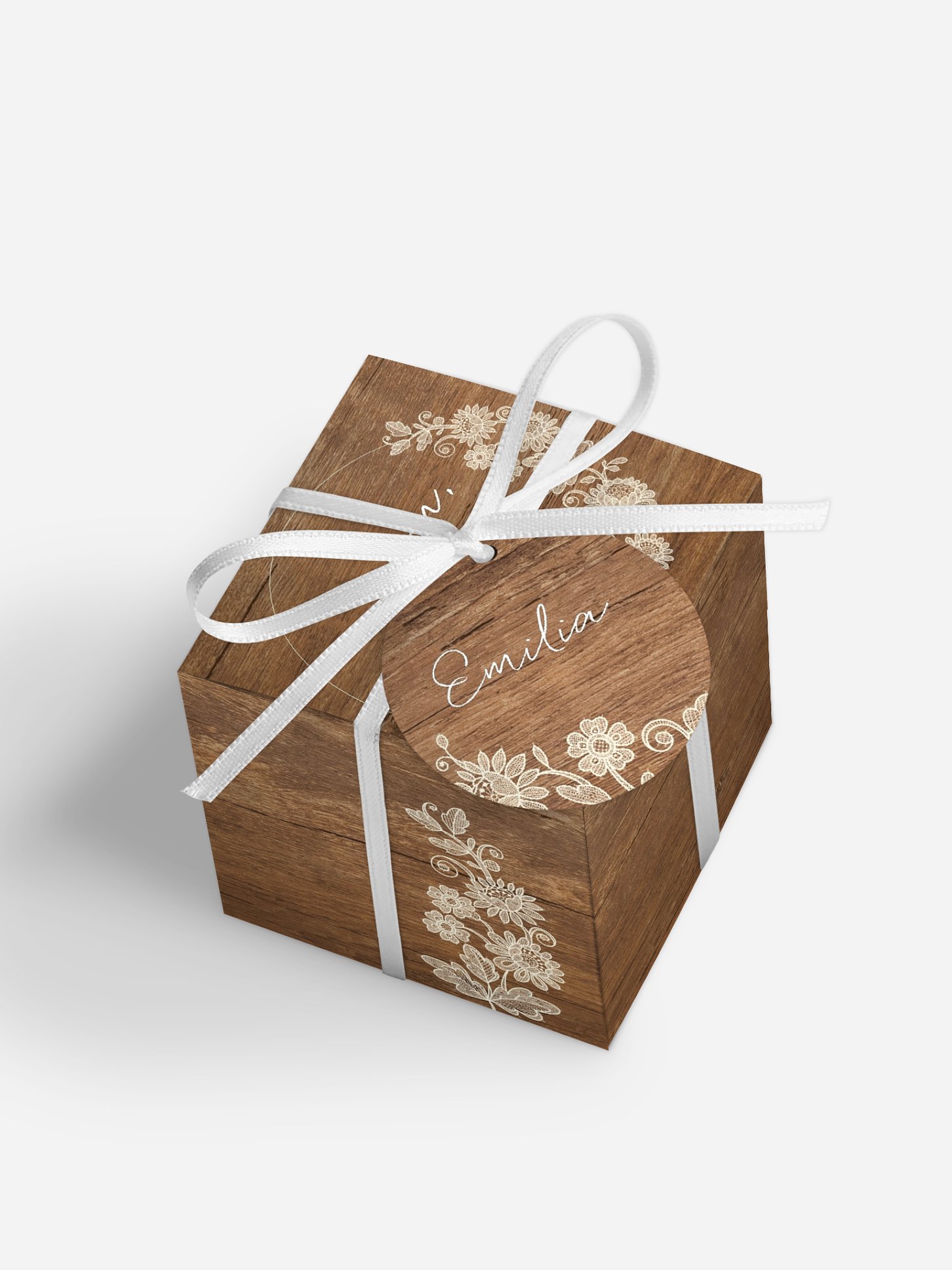 Gastgeschenkbox personalisiert Lace Loop