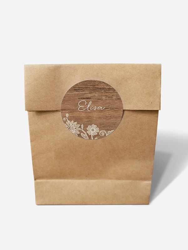 Papiertüte personalisiert Lace Loop