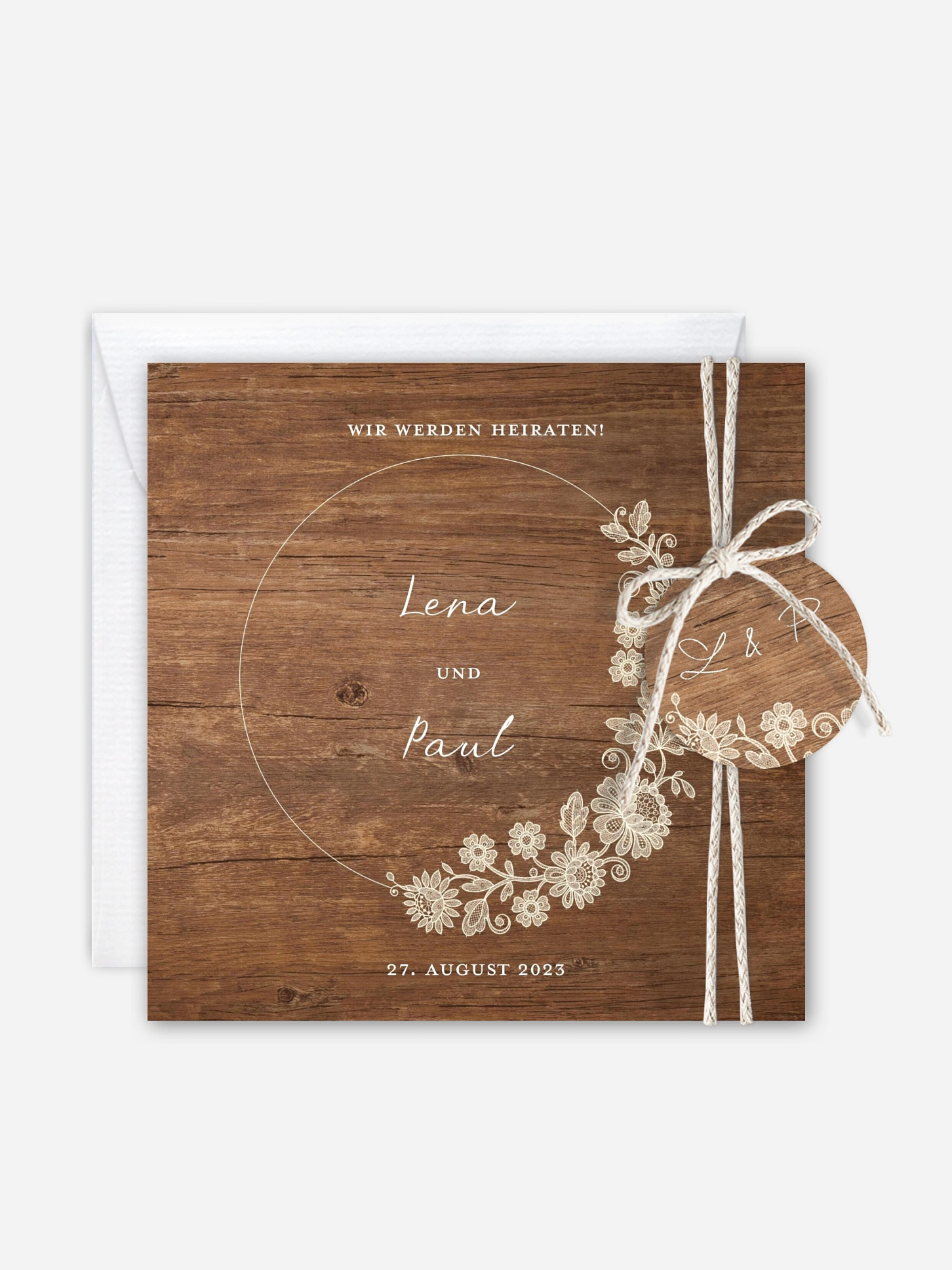 Hochzeitseinladung Lace Loop