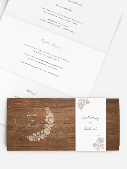 Hochzeitseinladung Lace Loop