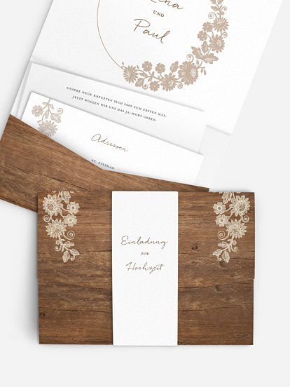 Hochzeitseinladung Lace Loop