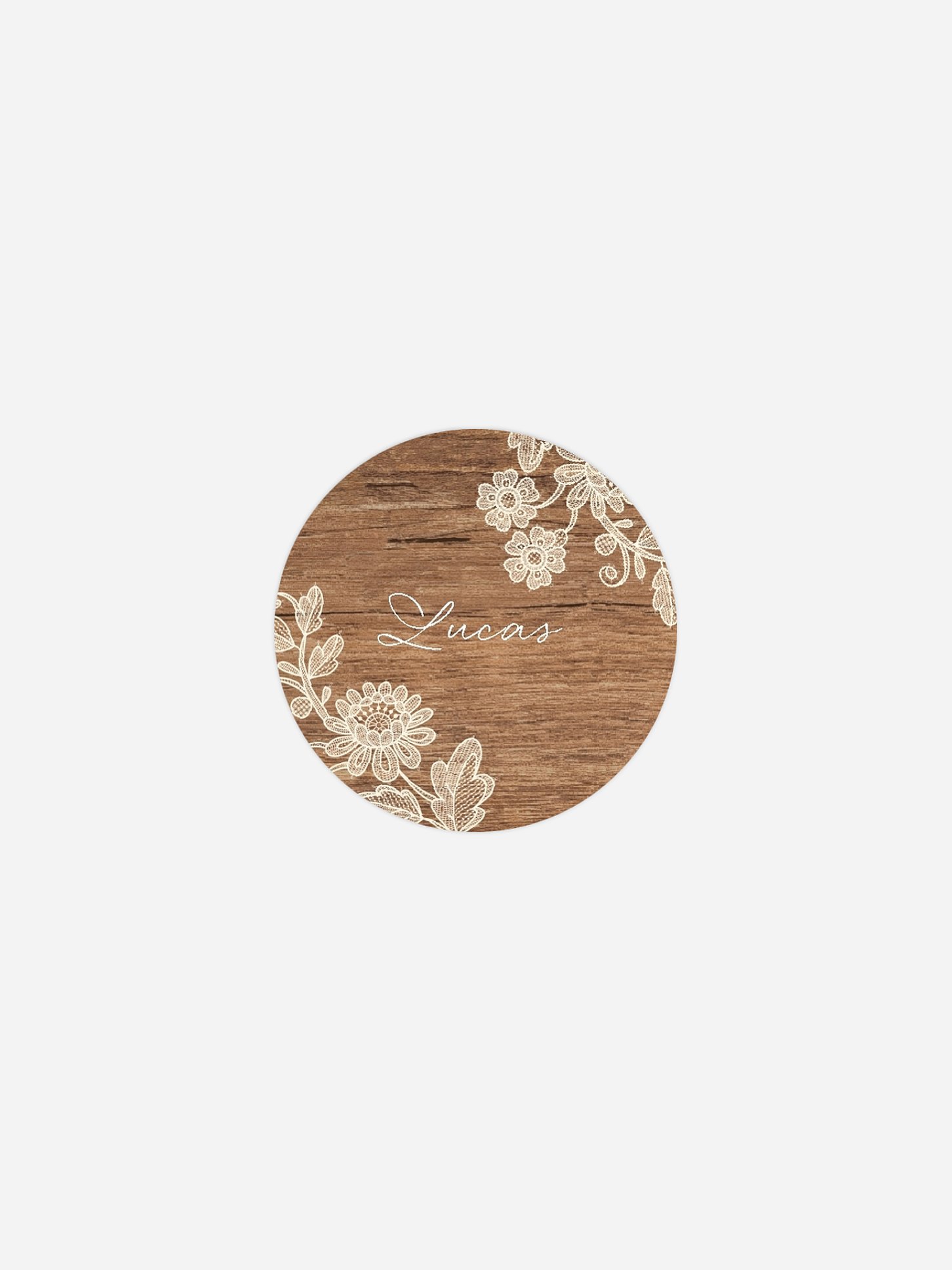 Geschenkaufkleber personalisiert Lace Loop